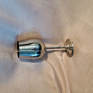 Stainless steel wine glass